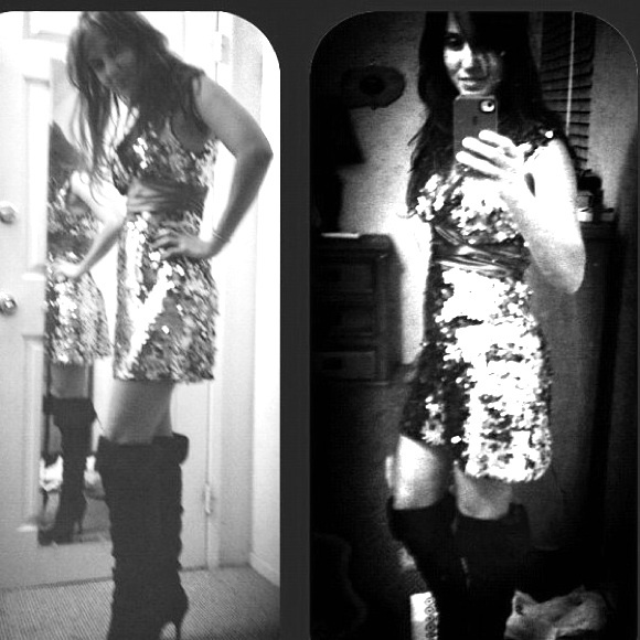 New Year's Eve sparkle dress!