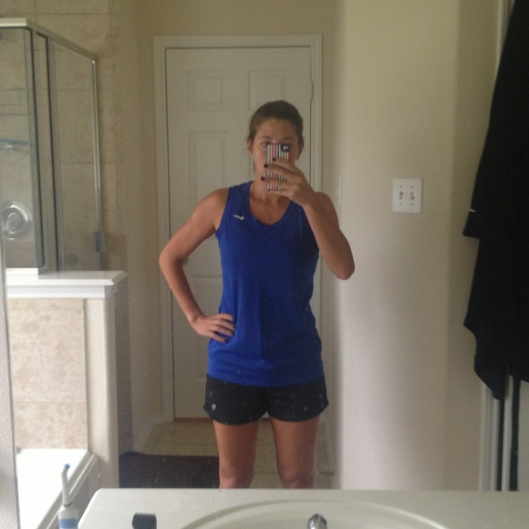 Blue Nike dri fit tank