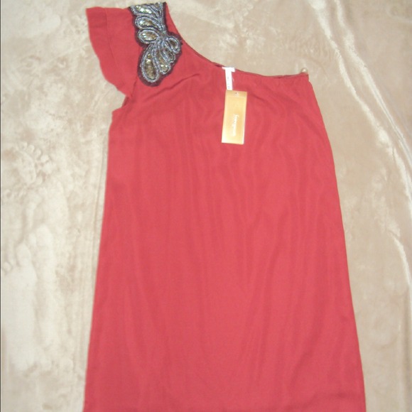 **SOLD** Francesca's Collection One Shoulder Dress