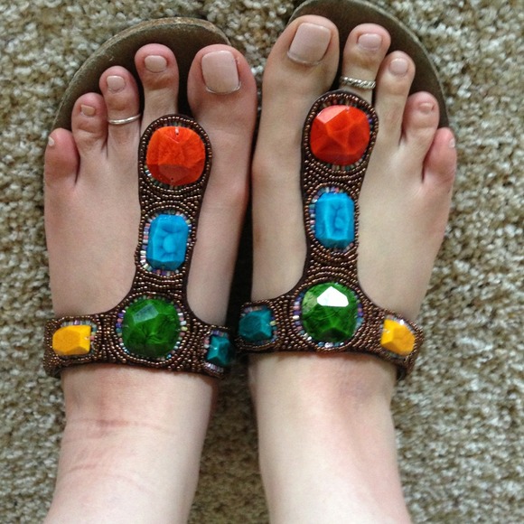 Gorgeous slippers, one of a kind!