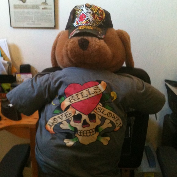 Ed Hardy items:Stone Tiger cap, "Love" shirt