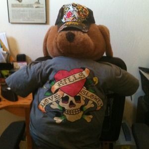 Ed Hardy items:Stone Tiger cap, "Love" shirt