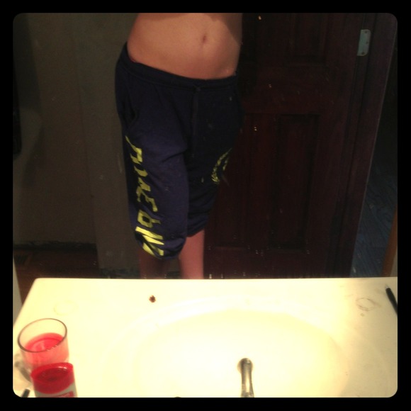 Blue Victoria secret pink sweat pants