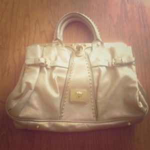 Gold Versace bag