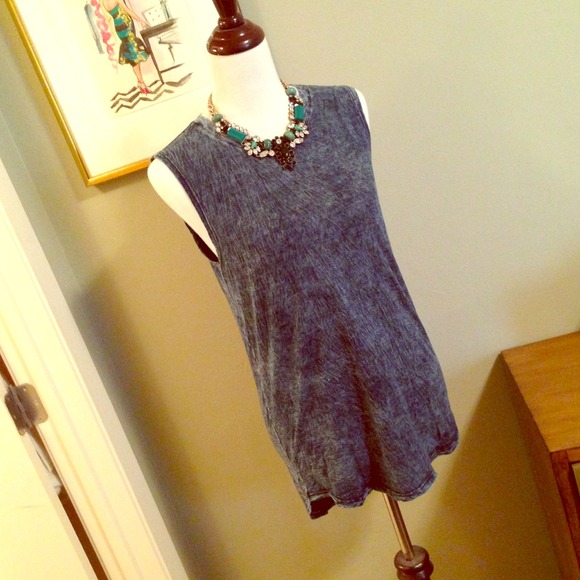 SOLD---Michael Stars denim inspired tunic