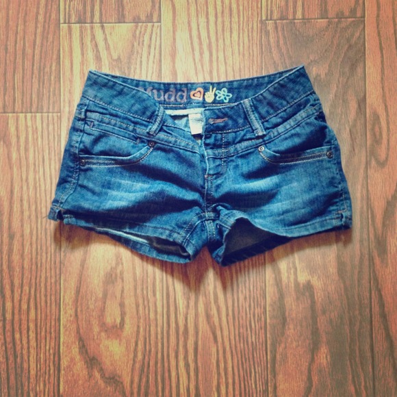 Blue jean shorts