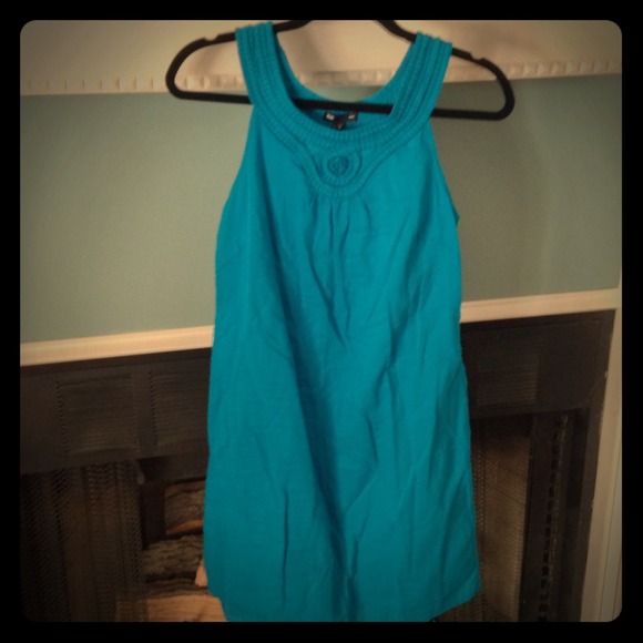 💥SOLD💥GAP Bright Turquoise Blue Dress Size M