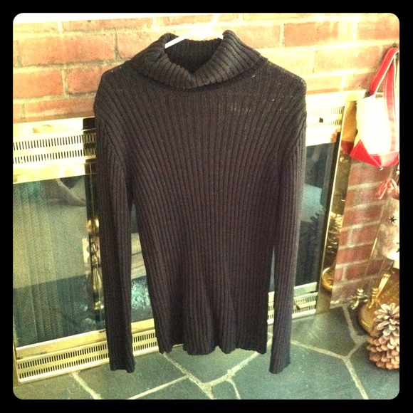 Black Turtleneck w/ Light Sparkles