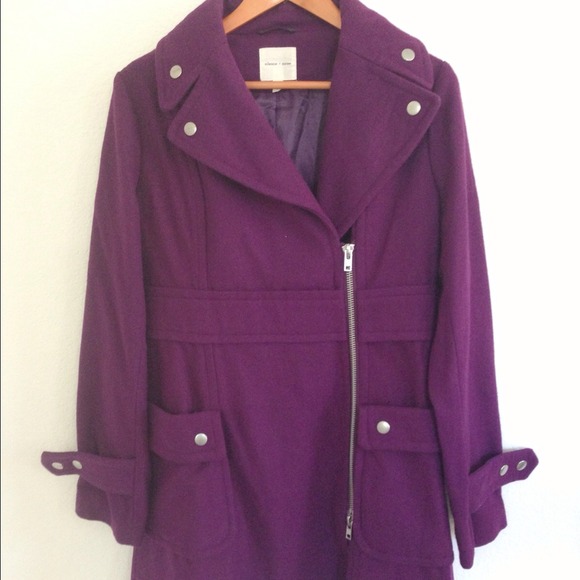 Urban Outfitters Silence & Noise Purple Wool Coat