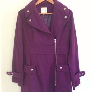 Urban Outfitters Silence & Noise Purple Wool Coat