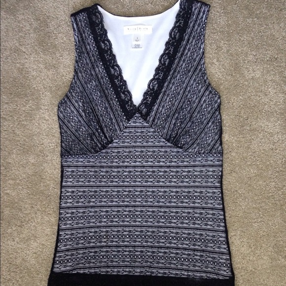 White House Black Market lace tank
