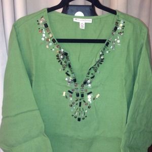 Woman's Linen Blouse - JM Collection Woman