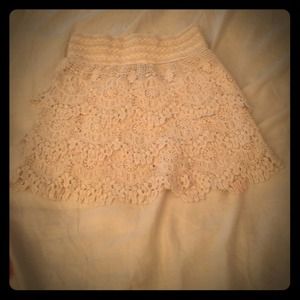 Crochet skirt and leopard shorts bundle!