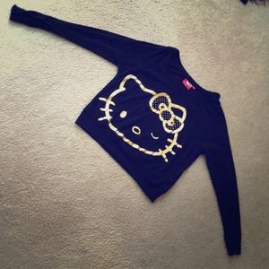 Hello Kitty Black and Gold Sweater
