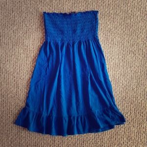 Summer blue tube dress