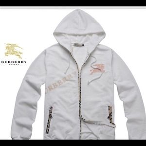 Burberry White Hoodie