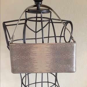 Snakeskin print small size purse