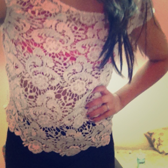*Reserved* Candies lace sheer top