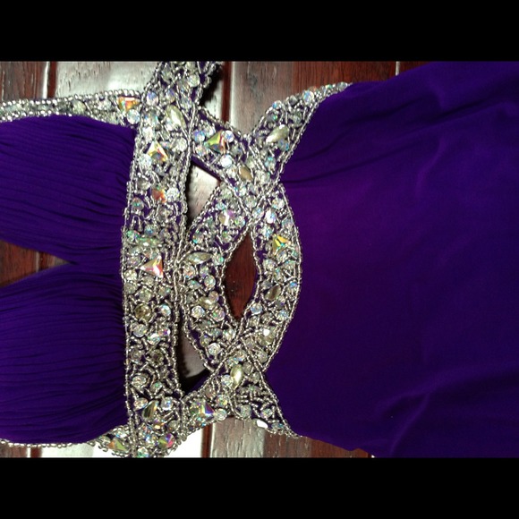 Purple Homecoming Dress - Picture 3 of 4