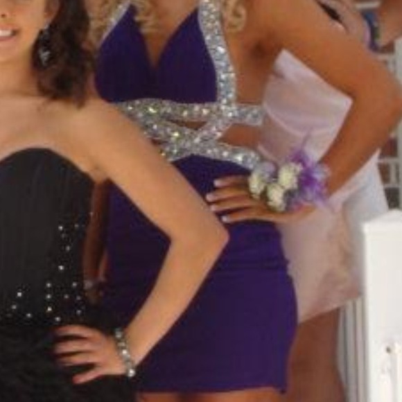 Purple Homecoming Dress - Picture 4 of 4