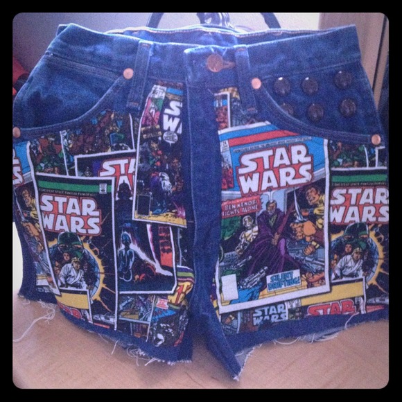 High Waisted Star Wars Shorts - Picture 1 of 2