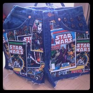 High Waisted Star Wars Shorts