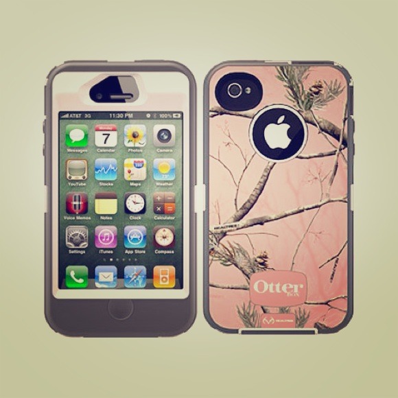 ✨REDUCED✨ real tree otter box for iPhone 4 & 4s
