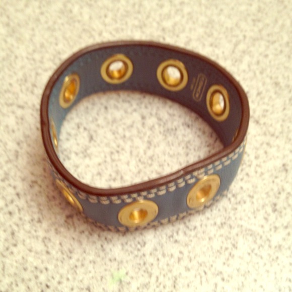 💲SOLD💲Coach Blue Leather Bracelet