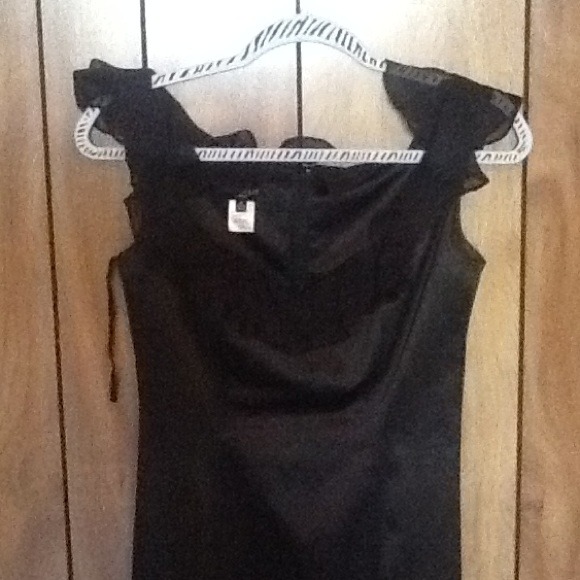 Simple knee length black Nine West dress