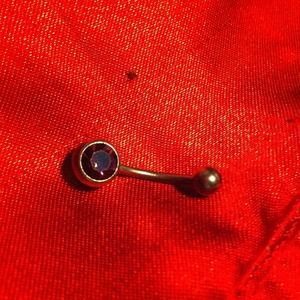 Purple belly ring