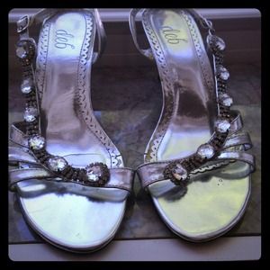 BEAUTIFUL silver high heels!