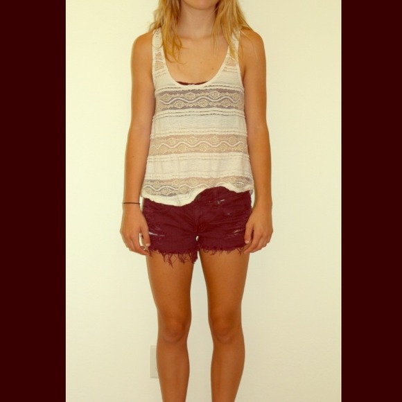 🌀Urban Outfitters-Sparkle and Fade Lace Tank Top