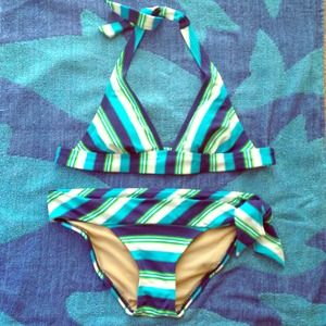 ❌SOLD❌GAP striped bikini