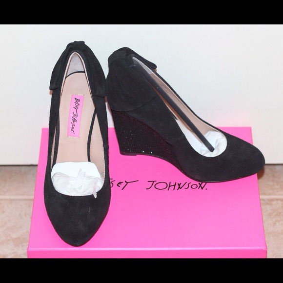 Betsey Johnson Crystal Wedge