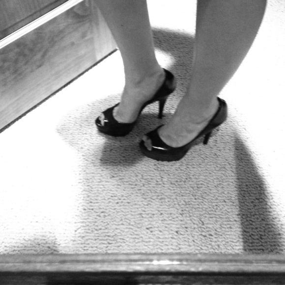city streets Shoes - hold. Black stilettos