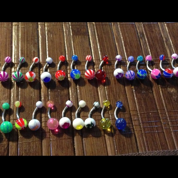 More stainless steel belly rings 4 for 15