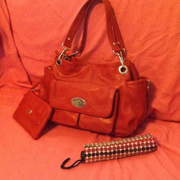 Franco Sarto handbag.. Dark red.