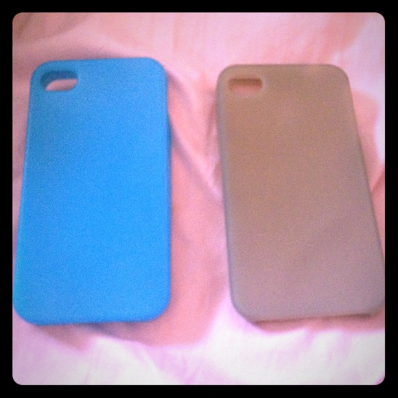 Grey and light blue iPhone 4/4s phone case🎀