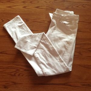 7 for All Mankind..😍white Skinny Jeans