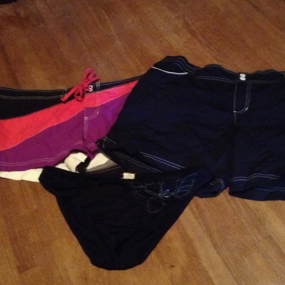 Women's swim shorts and bikini bottom