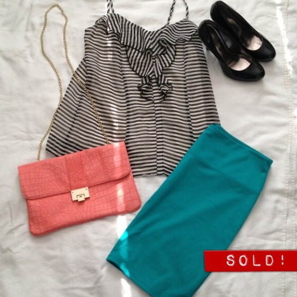 Striped sleeveless top