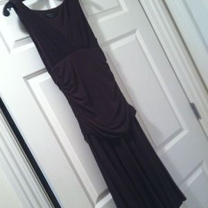 Brown Rayon knit dress