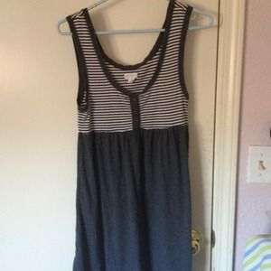 Striped gray dress