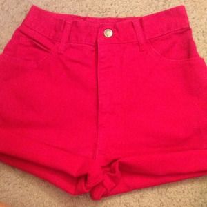 ⭐SOLD⭐ Red Vintage High Waisted Shorts