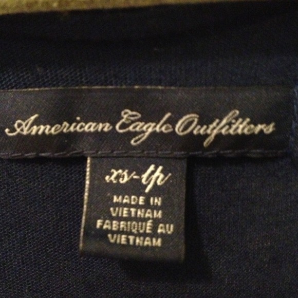 Navy blue, floral tank top - Picture 2 of 3