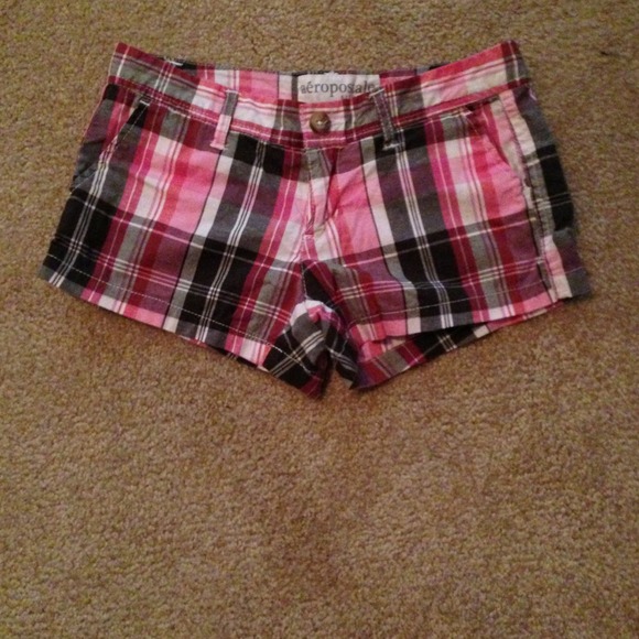 Aeropostale plaid shorts.