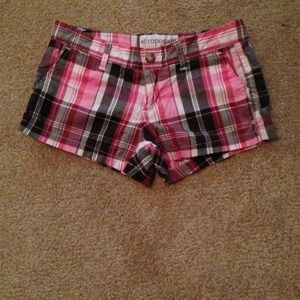 Aeropostale plaid shorts.