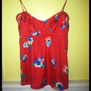 American Eagle Floral Tank Top