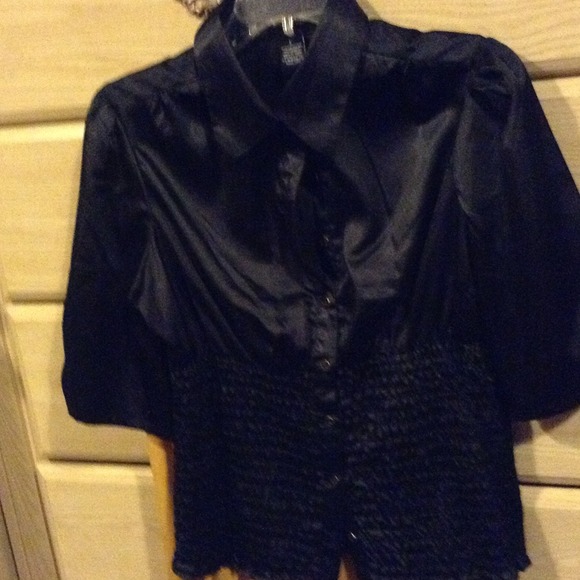 Beautiful Black silky blouse