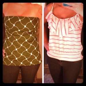 J. Crew strapless top and tank bundle